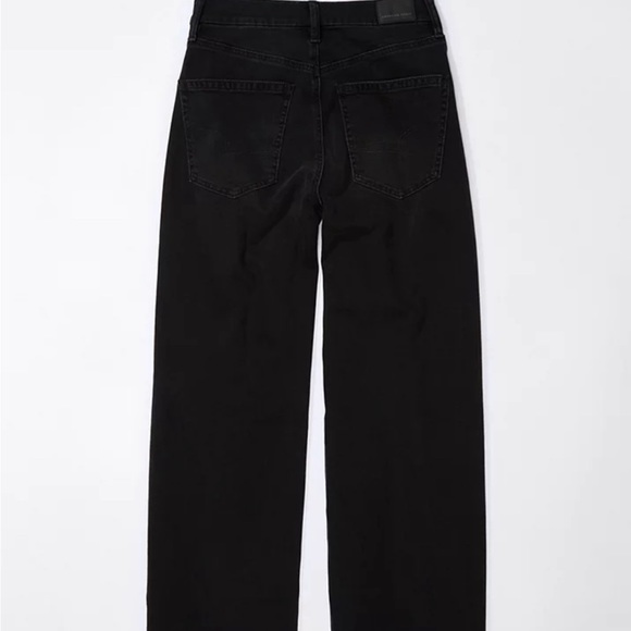 NWT AMERICAN EAGLE 🦅 BLACK WASH HI RISE CROP FLARE - Picture 12 of 16